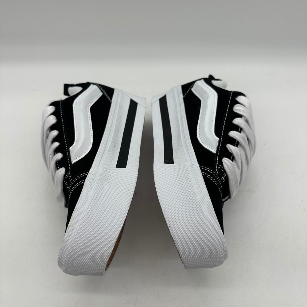 Vans Knu Stack 721356 Women 7.5 Men 6 Black White Platform Suede Skate Sneakers - Picture 7 of 10